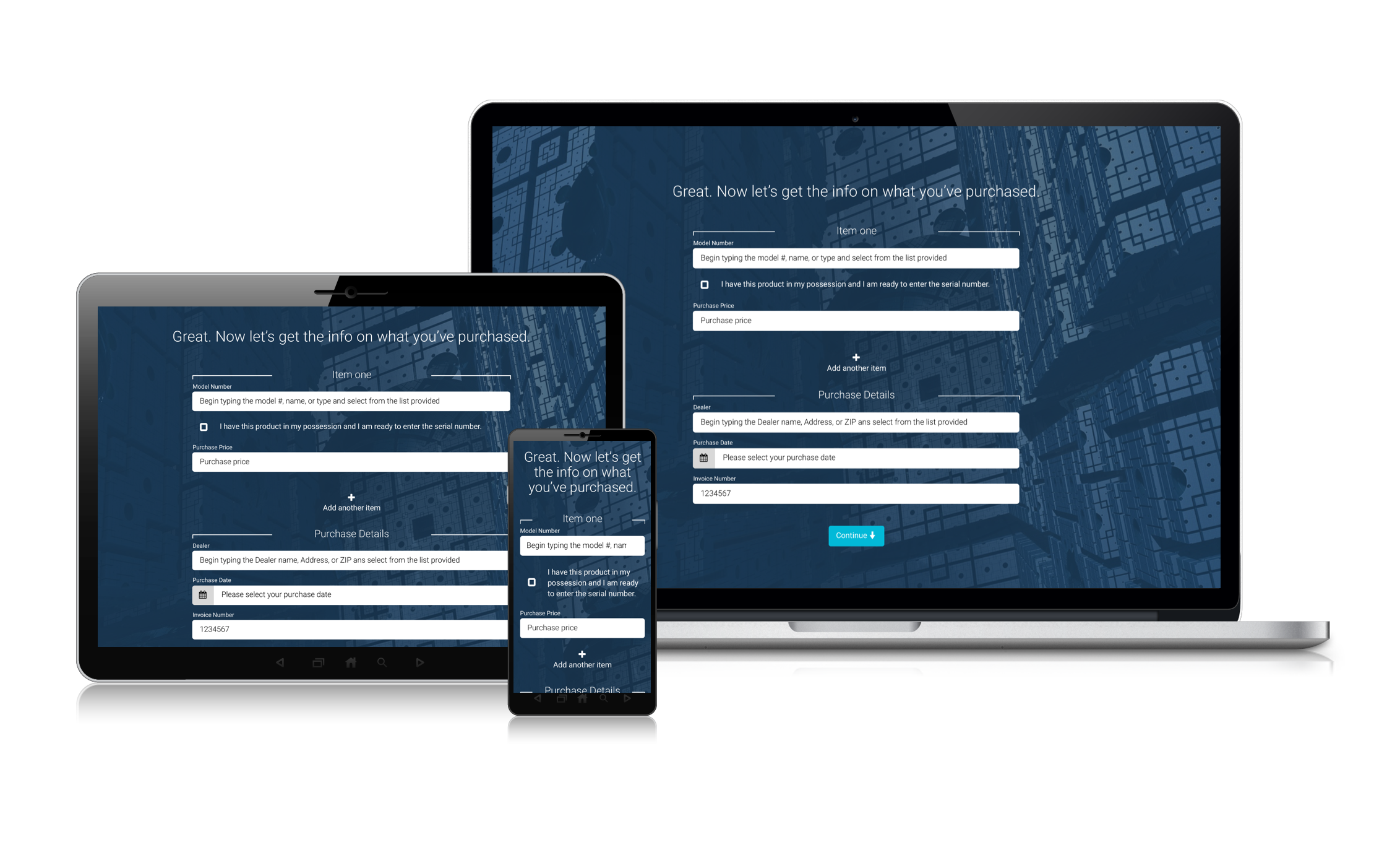 Anders brand wordmark in white placed on top of an image of a modern interior design.