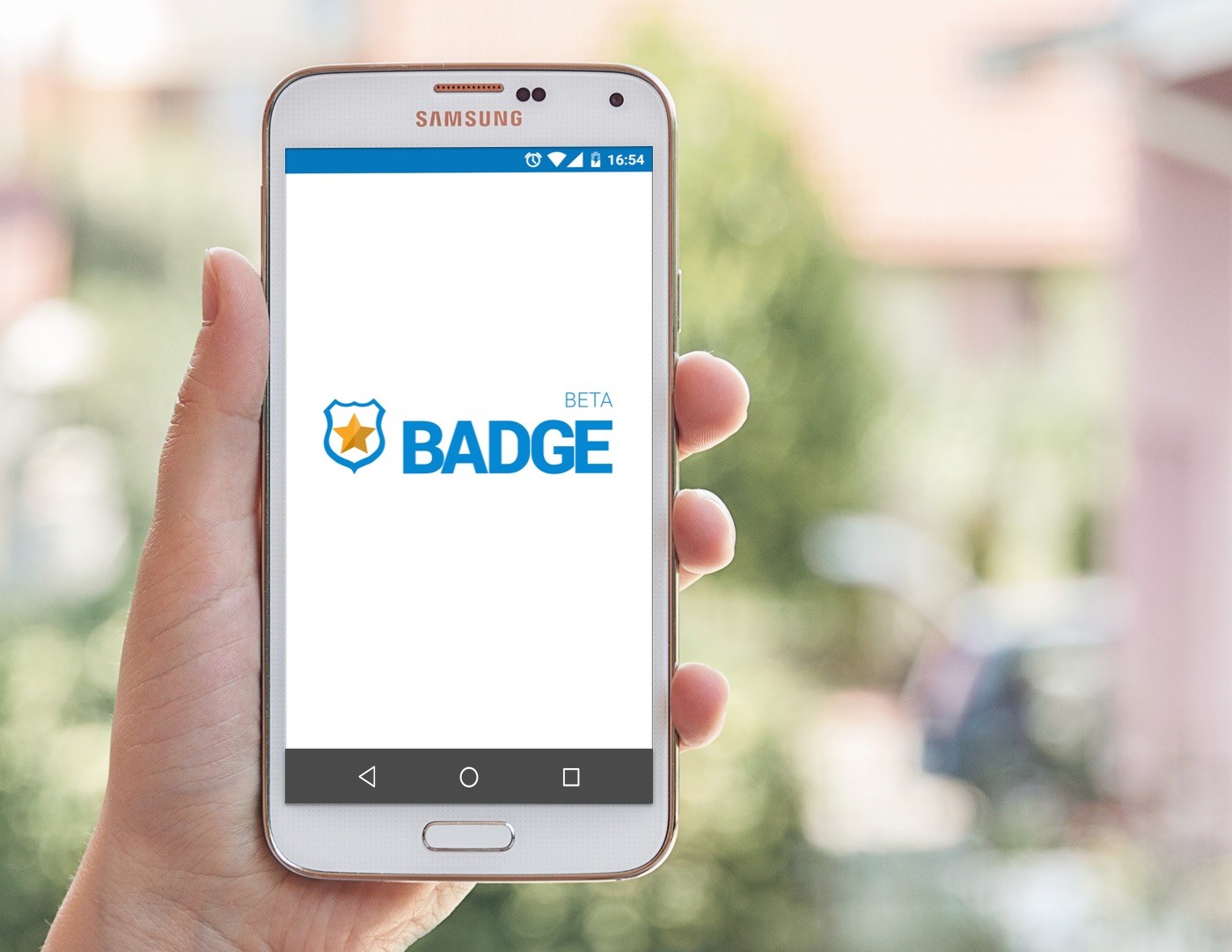 Graphic depicting a hexagonal cropped photo of an interior room design with grid lines along its borders.