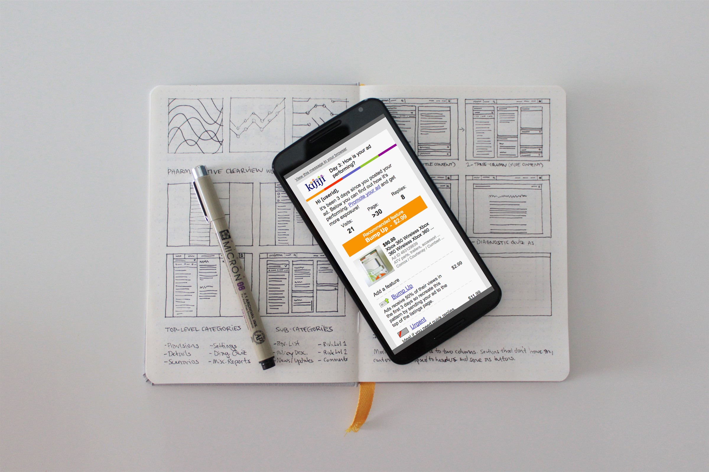 Anders brand wordmark in white placed on top of an image of a modern interior design.