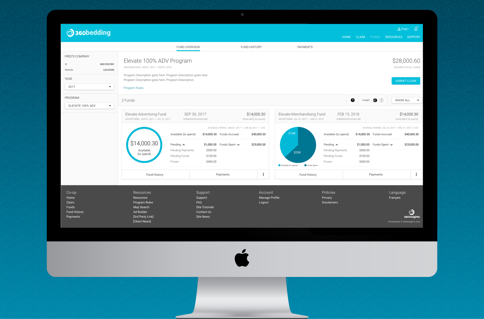 Anders brand wordmark in white placed on top of an image of a modern interior design.